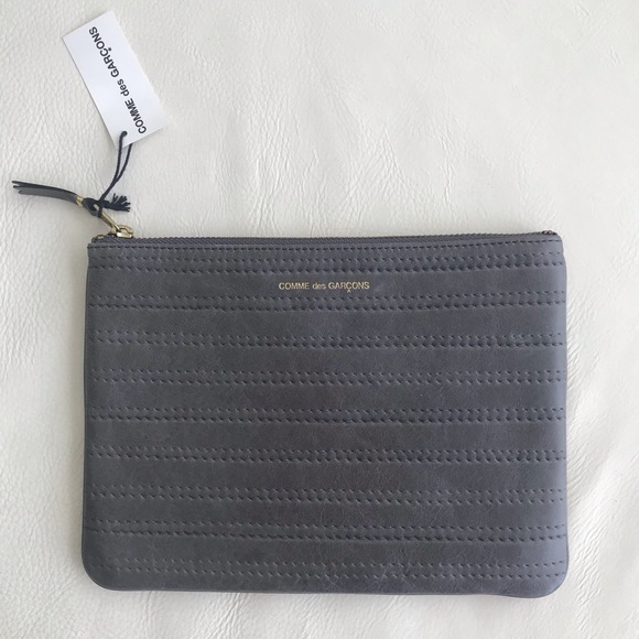 comme des garcons leather pouch